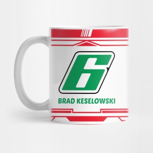 Brad Keselowski red #6 2024 NASCAR art design Mug